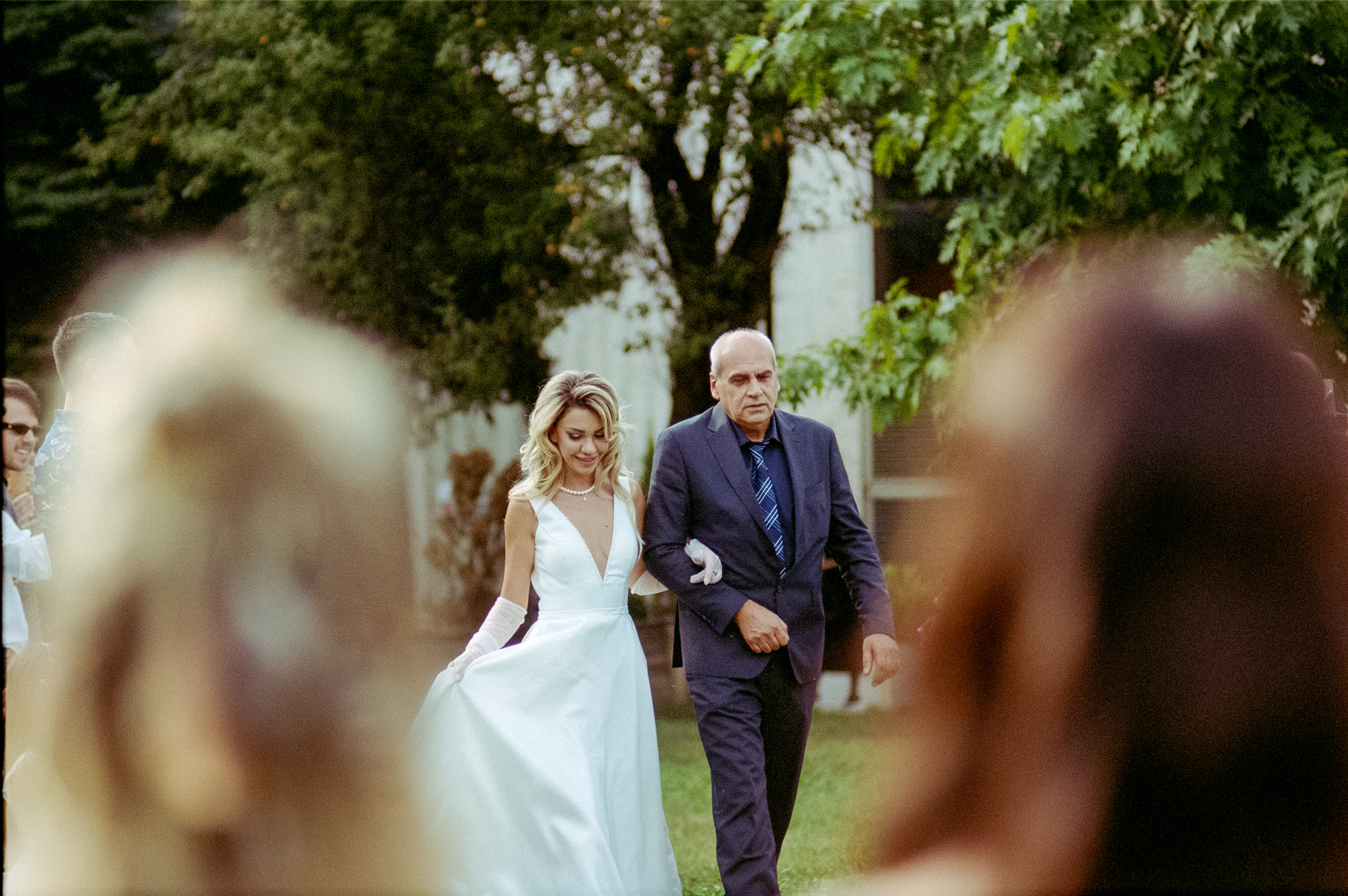 Wedding Bride With Father