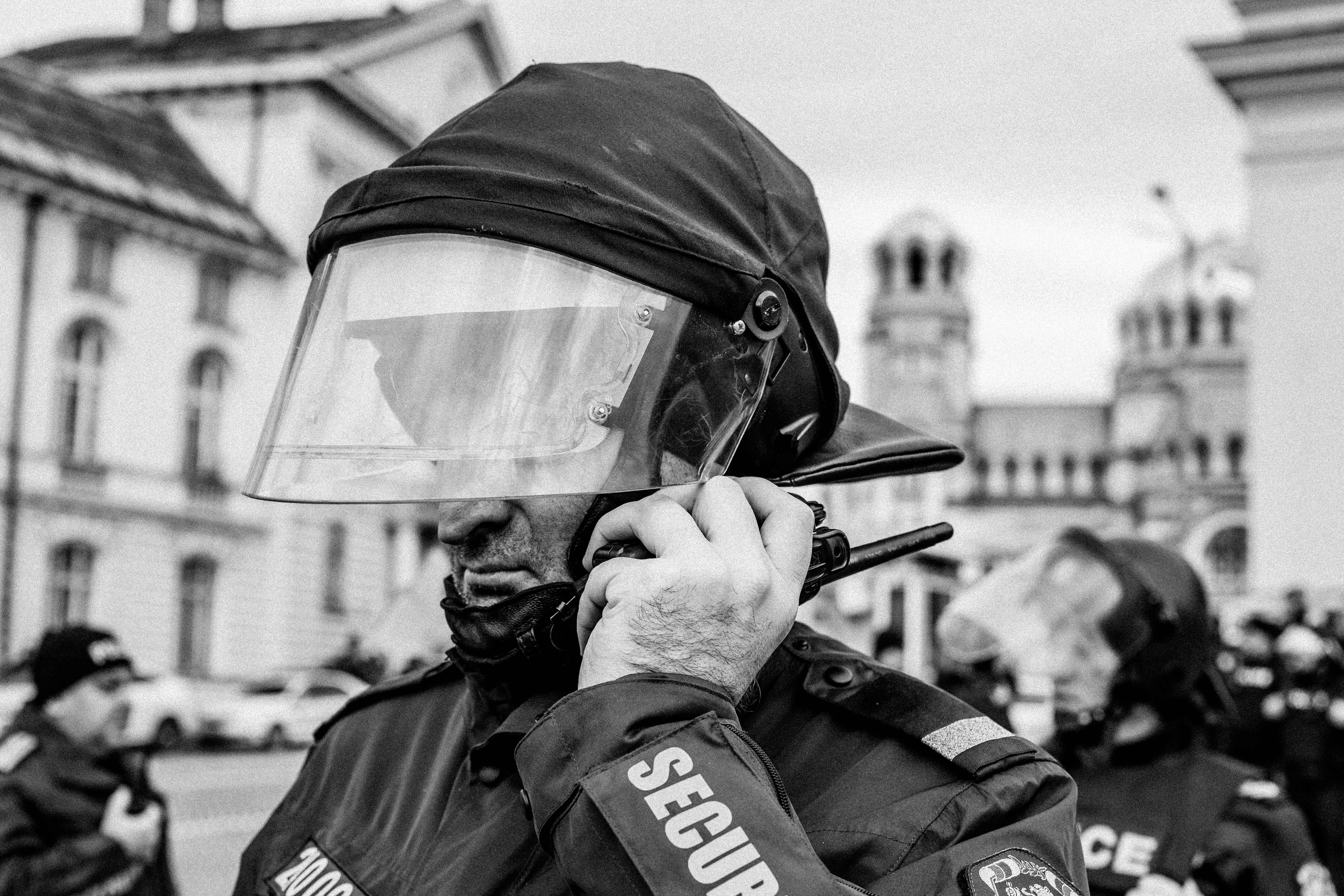 Urban Black & White Police