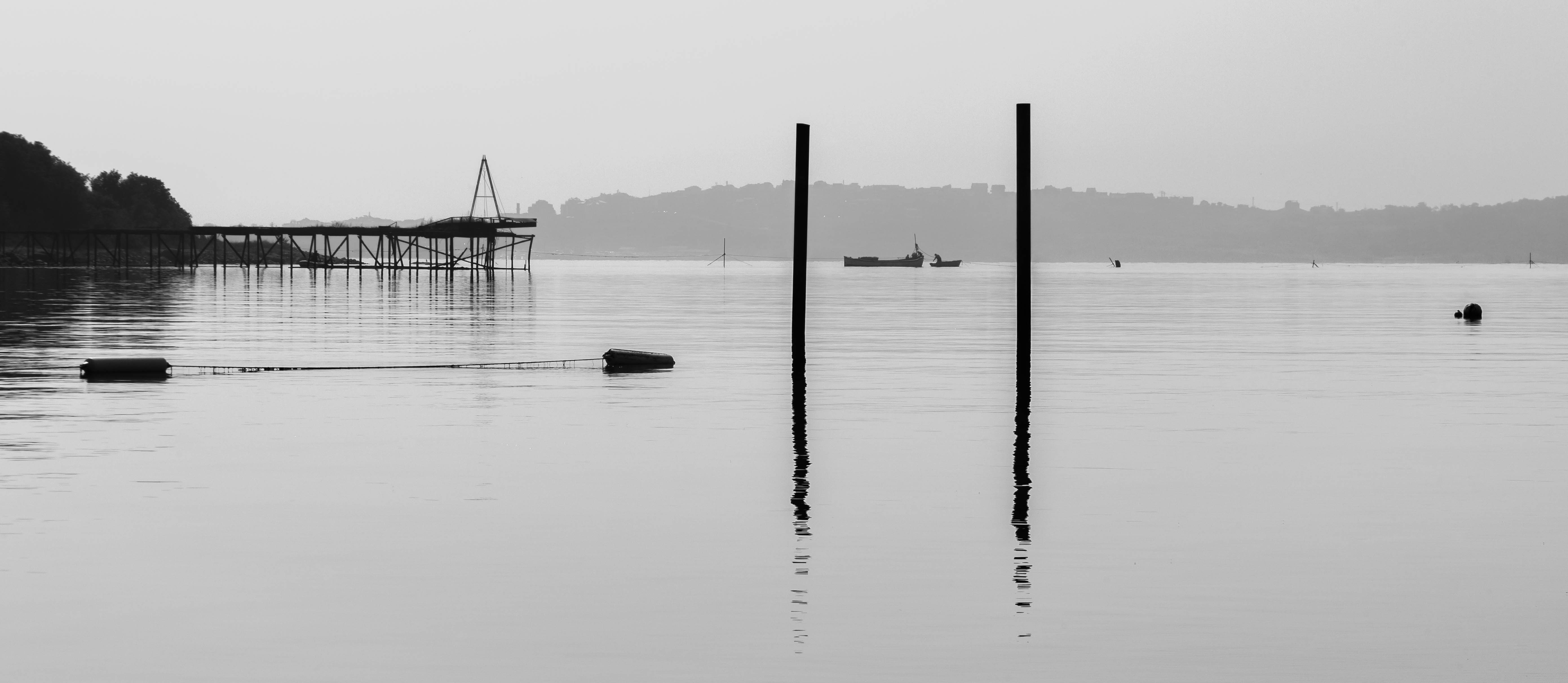 Urban Black & White Water